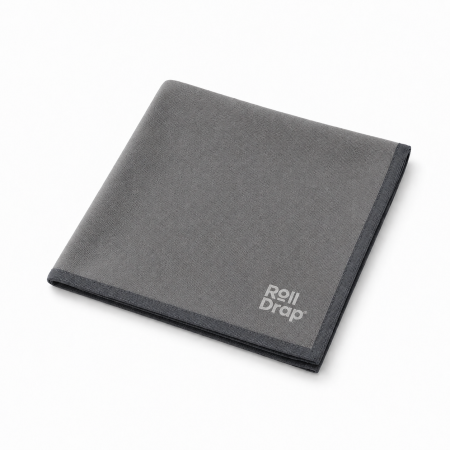 Igiena casei - Laveta Premium fara Scame Gri cu Margini Gri Roll Drap 40 x 64 cm