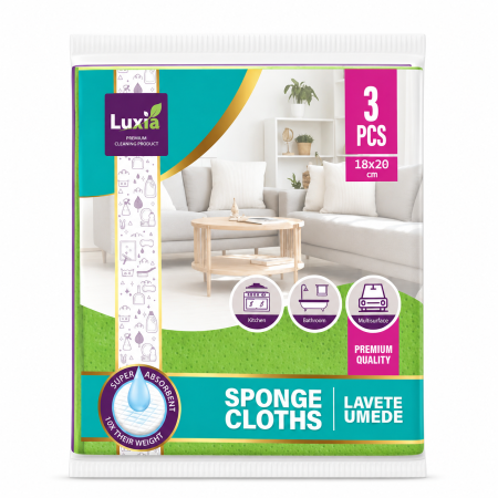 Lavete umede Premium Luxia 3 buc 18*20 cm