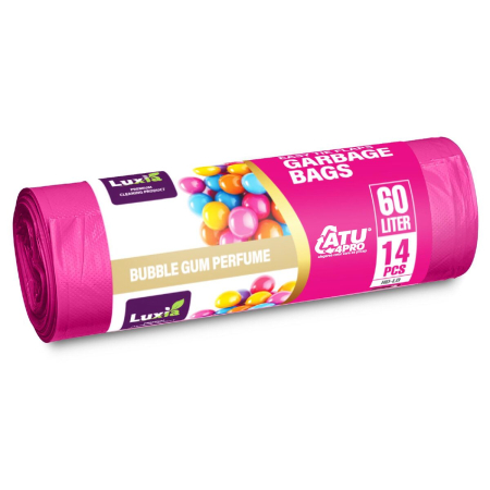 Bucatarie - Luxia Saci Menajeri Aromă Bubble Gum 60L 14buc