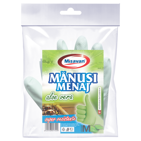 Manusi Protectie - Manusi menaj cu aloe vera Misavan M 1 pereche/ set