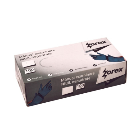 Manusi Protectie - Manusi Nitril Examinare Negre Nepudrate Mărime M 100 buc