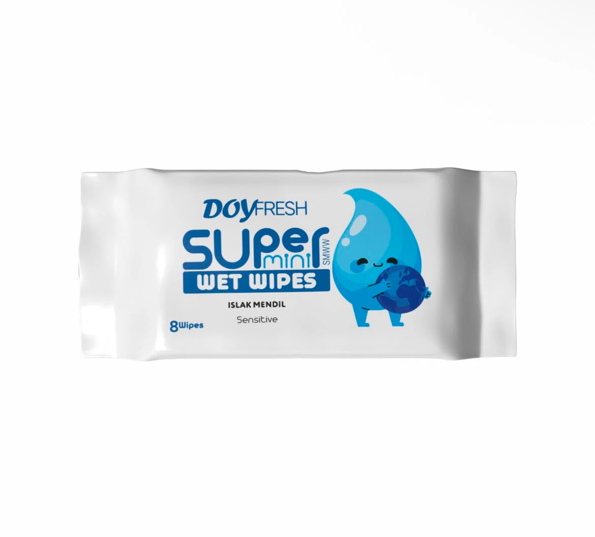 Servetele umede buzunar DOYFRESH White Sensitive 8 pachete 64 bucati [1]