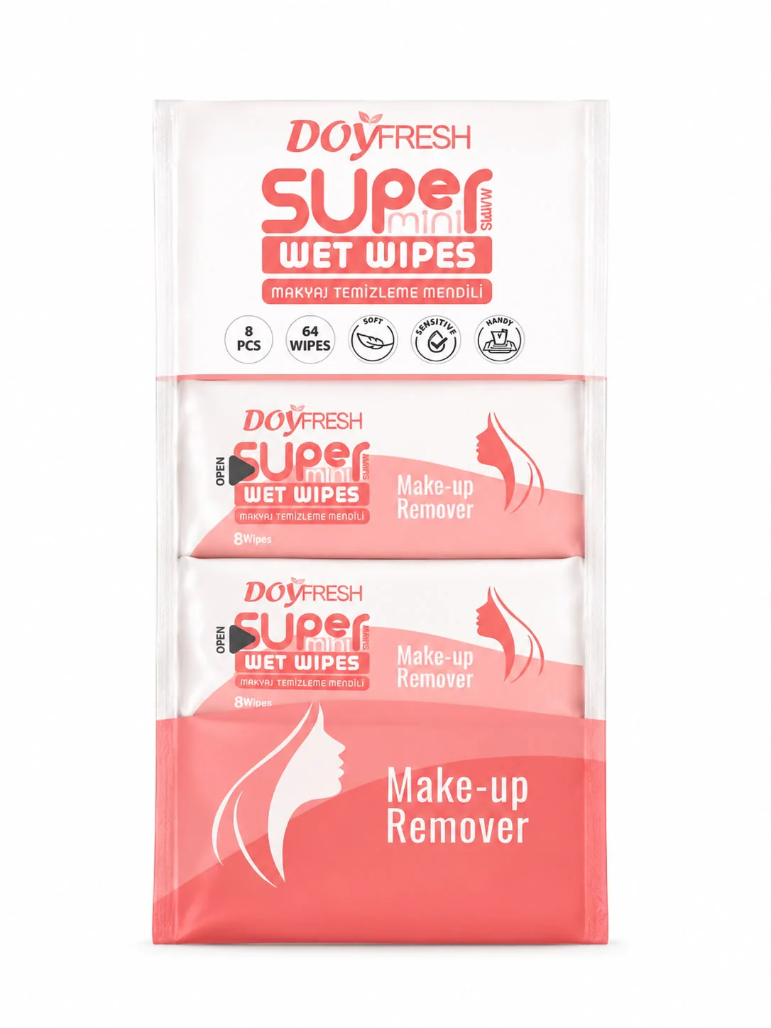 Îngrijire Ten - Mini Servetele Umede Demachiante DOYFRESH Make Up 8x8 buc
