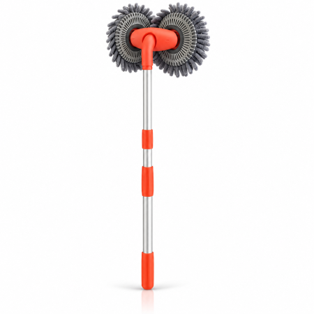 Auto - Mop Auto Dublu cu Maner Telescopic 45-99 cm Microfibra Chenille Premium