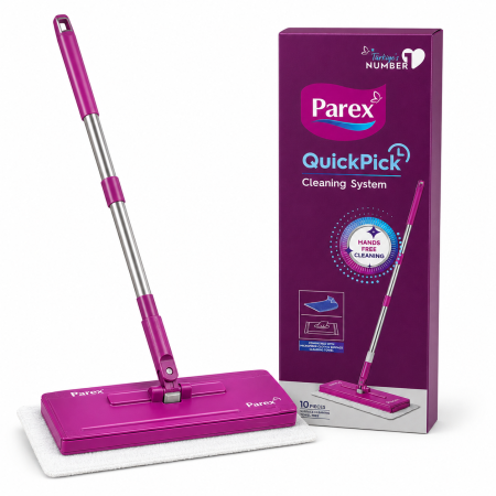 Galeti mopuri - Mop cu Prindere Rapidă PAREX + 10 șervețele umede pentru curățare