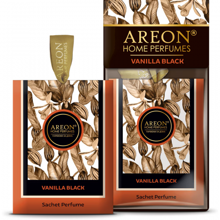 Auto - Odorizant camera AREON Home Sachet Perfume Premium Vanilla Black 5g