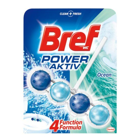 Baie - Odorizant Toaletă 4-în-1 50g Bref Power Aktiv Ocean