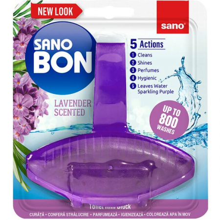 Odorizante baie - Odorizant toaleta SANO Bon Lavender 5in1, 55 g