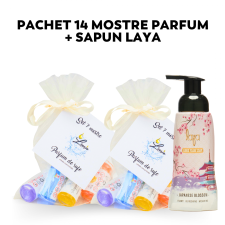Parfum rufe - Pachet 14 mostre parfum rufe L'ousia  + Sapun Laya