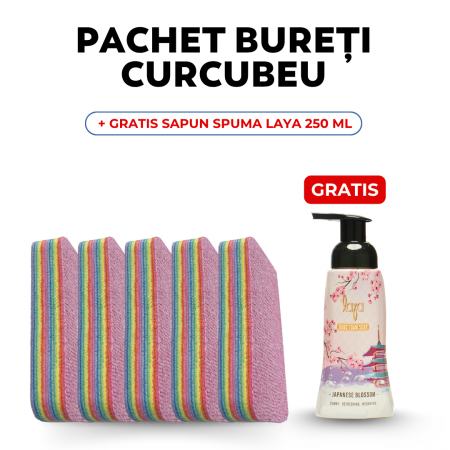 Pachete - Pachet 5 bureti Curcubeu + GRATIS Sapun Laya 250 ml