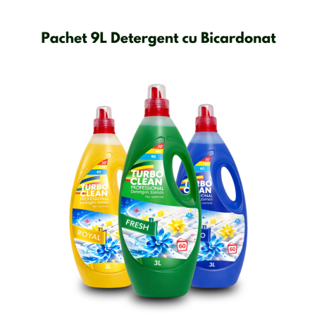 Pachete - Pachet 9L Detergent Rufe Bicarbonat Turbo Clean