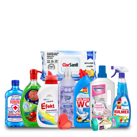 Pachete - Pachet Aniversar Pensionari cu 10 produse pentru curățenie și casă