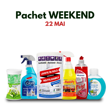 Pachete - Pachet de Weekend 21 Mai – produse pentru curățenie, prospețime și îngrijire
