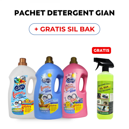 Pachete - Pachet Detergent Gian + Sil Bak GRATIS