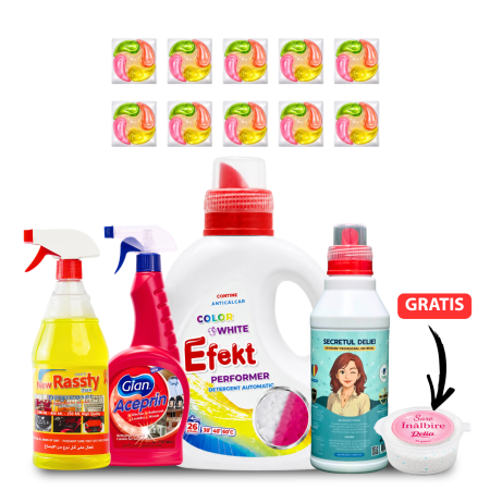 Pachete - Pachet ECONOMIC cu 10 Capsule Divona, RASTY, ACEPRIN, Efekt Performer, Secretul Deliei și Sare Înălbire GRATIS