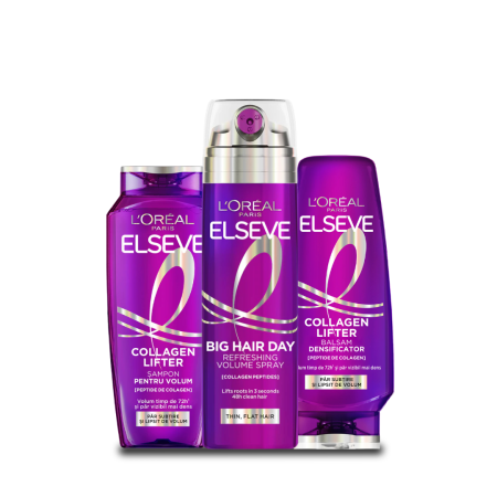 Pachete - Pachet ELSEVE LOREAL Spray Volum Sampon si Balsam