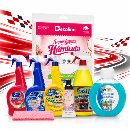 Pachete - Pachet FORMULA 1 cu 8 Produse pentru Curatenia Casei si Ingrijire Personala