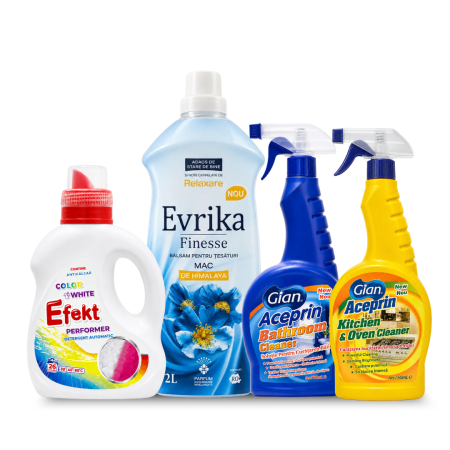 Pachete - Pachet GABRIELA cu 4 produse pentru Rufe Baie si Bucatarie