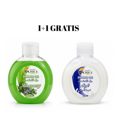 Pachete - Pachet Gel de Dus Am Nice Soft si Rosemary 1+1 GRATIS 2 x 750 ml