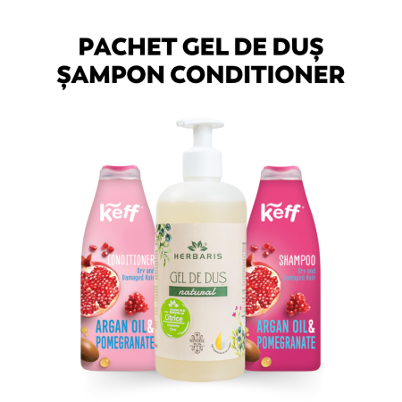 Pachete -  Pachet Gel de Dus Sampon si Conditioner