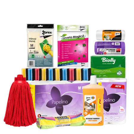 Pachete - Pachet GLOBAL Curatenie si Produse Esentiale pentru Casa 11 Produse