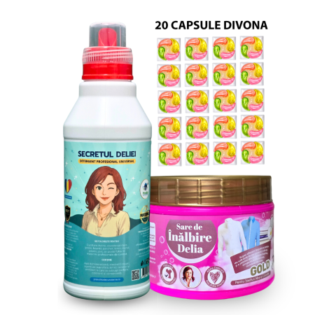 Pachete - Pachet-Mihaela-capsule-Divona-sare-albire-Secretul-Deliei