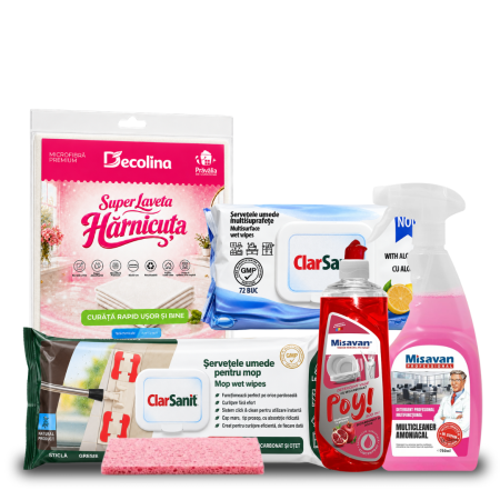 Pachete - Pachet NECESAR produse pentru curatenia casei Pravalia de Curatenie
