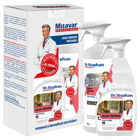 Pachete - Pachet odorizant baie Dr. Stephan Service 1l + odorizant camera Dr. Stephan Air 750ml