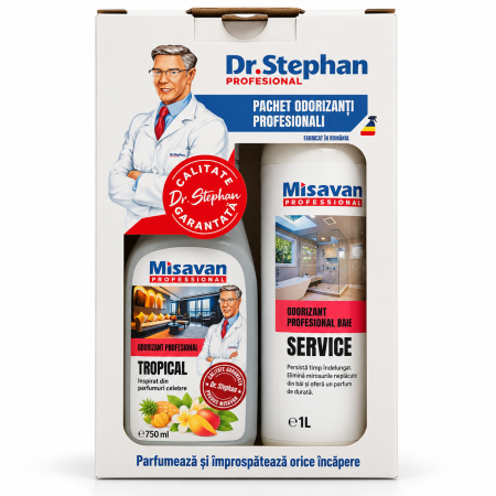 Igiena casei - Pachet Odorizante Profesionale Dr. Stephan Service 1 L și Tropical 750 ml – Misavan