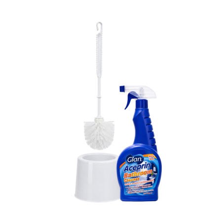 Pachete - Pachet Perie WC cu Suport si Gian Aceprin Baie 750 ml