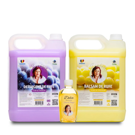 Pachete - Pachet Promotional Flori de Struguri Detergent Balsam si Parfum de Rufe Delia