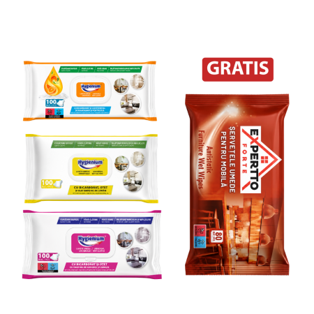 Pachete - Pachet Servetele Hygienium + GRATIS Servetele Mobila