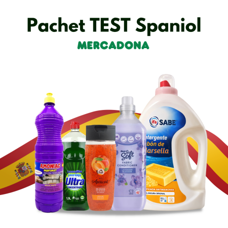 Pachete - Pachet TEST Spaniol Mercadona detergent balsam gel dus crema argan