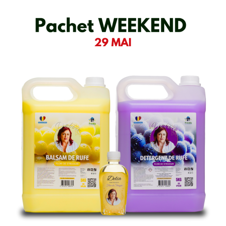 Pachete - Pachet Weekend 29 Mai Delia Flori de Struguri – Detergent, Balsam si Parfum de Rufe