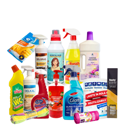 Pachete - Pachetul Perfect pentru Curatenie Completa cu 14 produse
