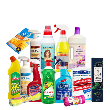 Pachete - Pachetul Perfect pentru Curatenie Completa cu 14 produse