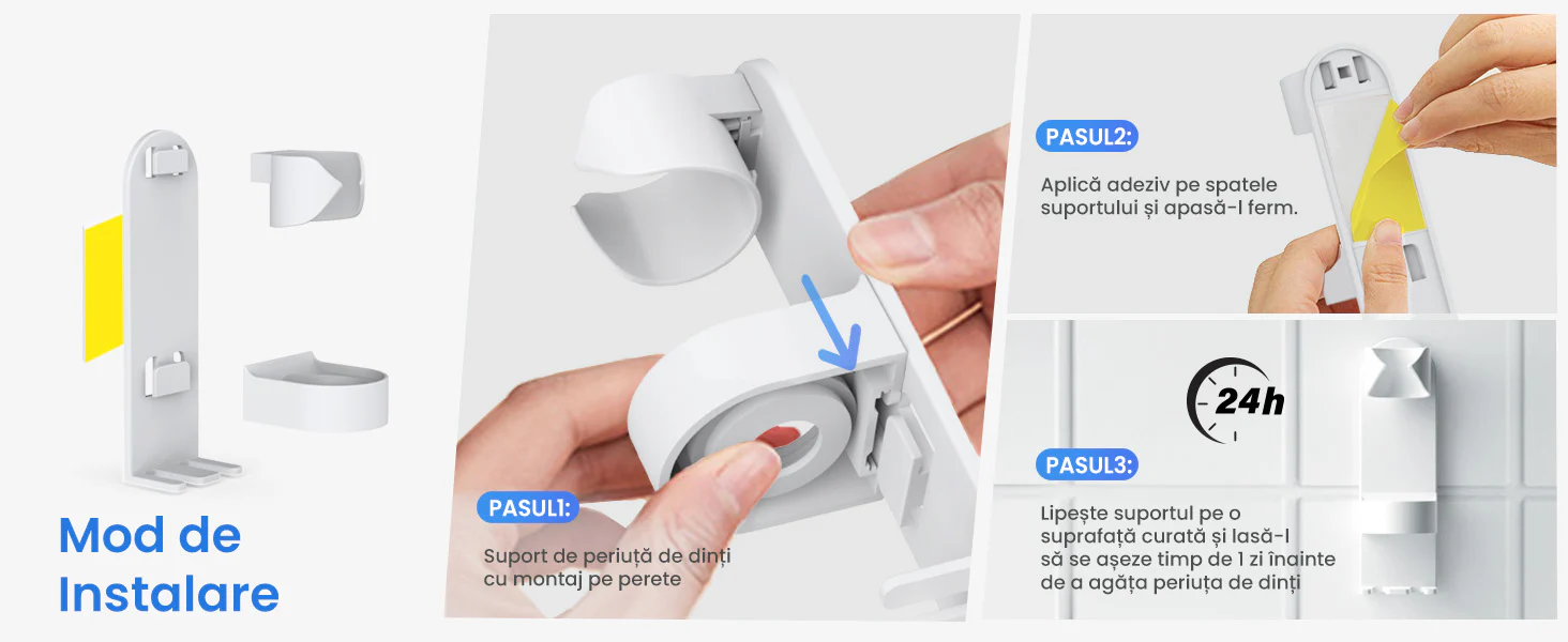 Periuta de dinti electrica, JTF Sonic, J40 (8 capete de periuta, cablu de incarcare, suport pentru periuta) Negru [3]