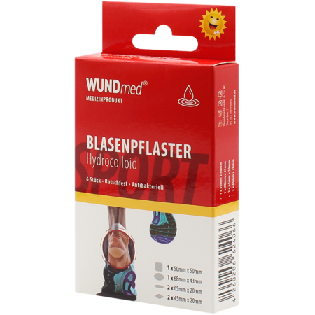 Plasturi - Plasturi SPORT pentru bășici 6 bucăți WUNDmed