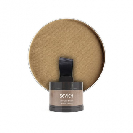 Pudră de păr instant, pentru rădăcina părului, Light Brown, Saten Deschis SEVICH 4g [4]