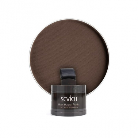 Pudră de păr instant, pentru rădăcina părului, șaten închis, Dark Brown SEVICH 4g [1]