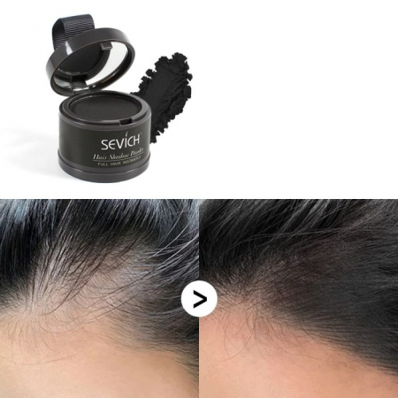 Pudră de păr instant, pentru rădăcina părului, brunet, Black SEVICH 4gg [5]