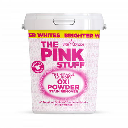 Solutii scos pete - Pudra pentru indepartarea petelor The pink Stuff, rufe albe, 1kg
