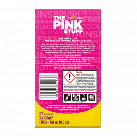 Pudra spumanta pentru curatarea vasului de toaleta The Pink Stuff, 3 x 100g [4]