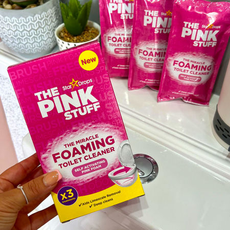 Pudra spumanta pentru curatarea vasului de toaleta The Pink Stuff, 3 x 100g [2]