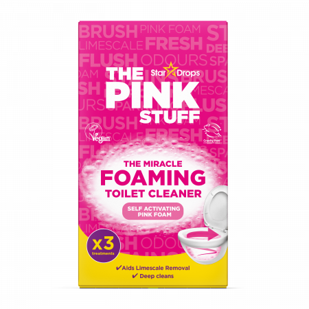 Pudra spumanta pentru curatarea vasului de toaleta The Pink Stuff, 3 x 100g [0]