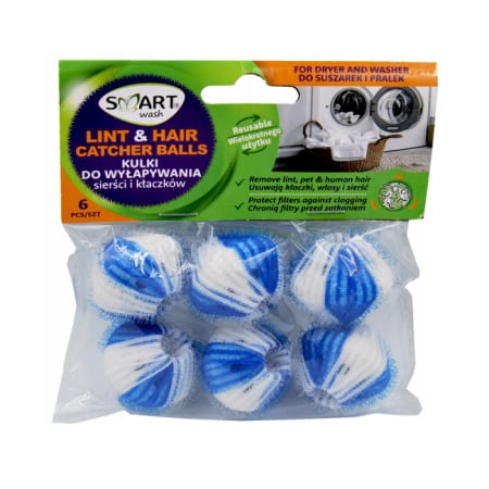 Rufe - Punguta 6 Bile Captatoare Par Scame Masina Spalat Uscator Rufe