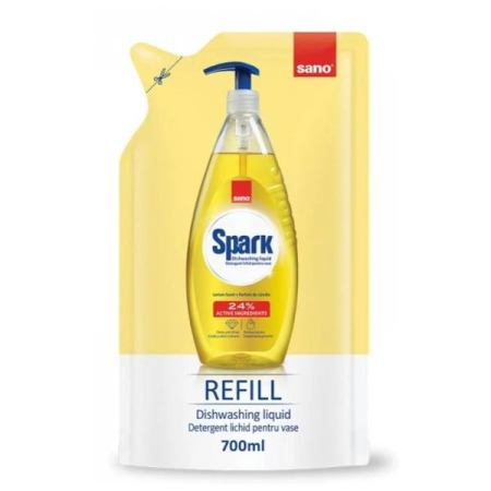 Bucatarie - Rezerva Sano Detergent Lichid pentru Vase Lamaie 700 ml