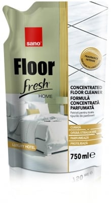 Solutii parchet pardoseli - Rezerva detergent pardoseli, 750 ml, Sano Floor Fresh Luxury Hotel