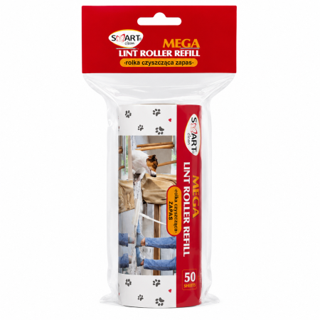 Bucatarie - Rezervă Mega Rolă Adezivă Smart Clean pentru Scame și Păr de Animale 50 Foi