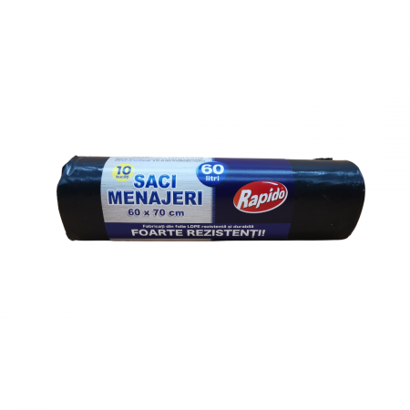 Saci menajeri - Saci menajeri rapido 60 litri 10 bucati